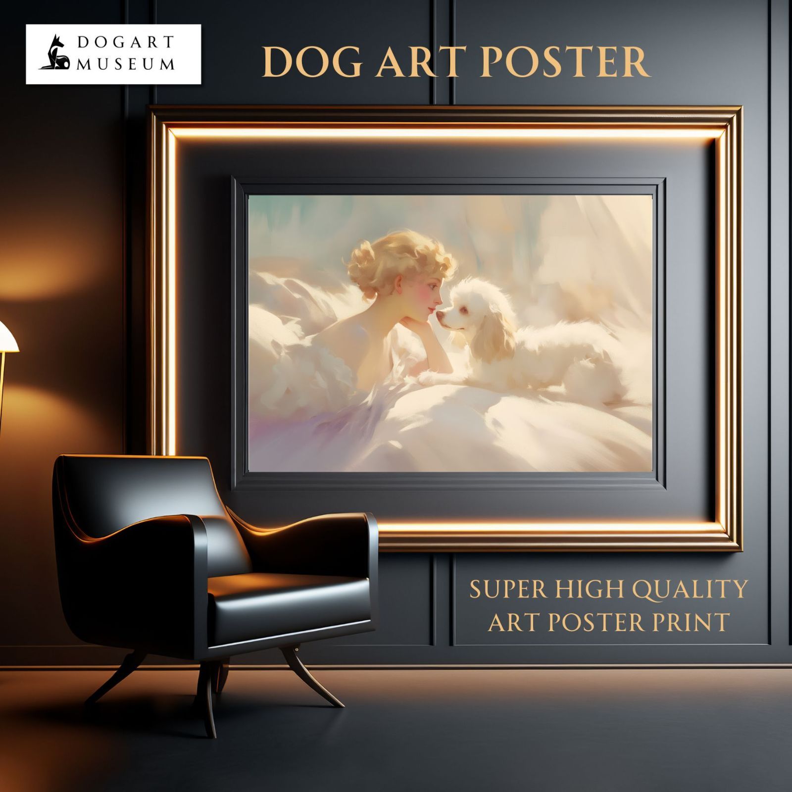 【Love Forever - トイプードル犬 No.3】トイプー・愛・ラブ・子犬・ペットロス・うちの子・記念日・アートポスター・犬の絵・犬のイラスト・ギフト・プレゼント