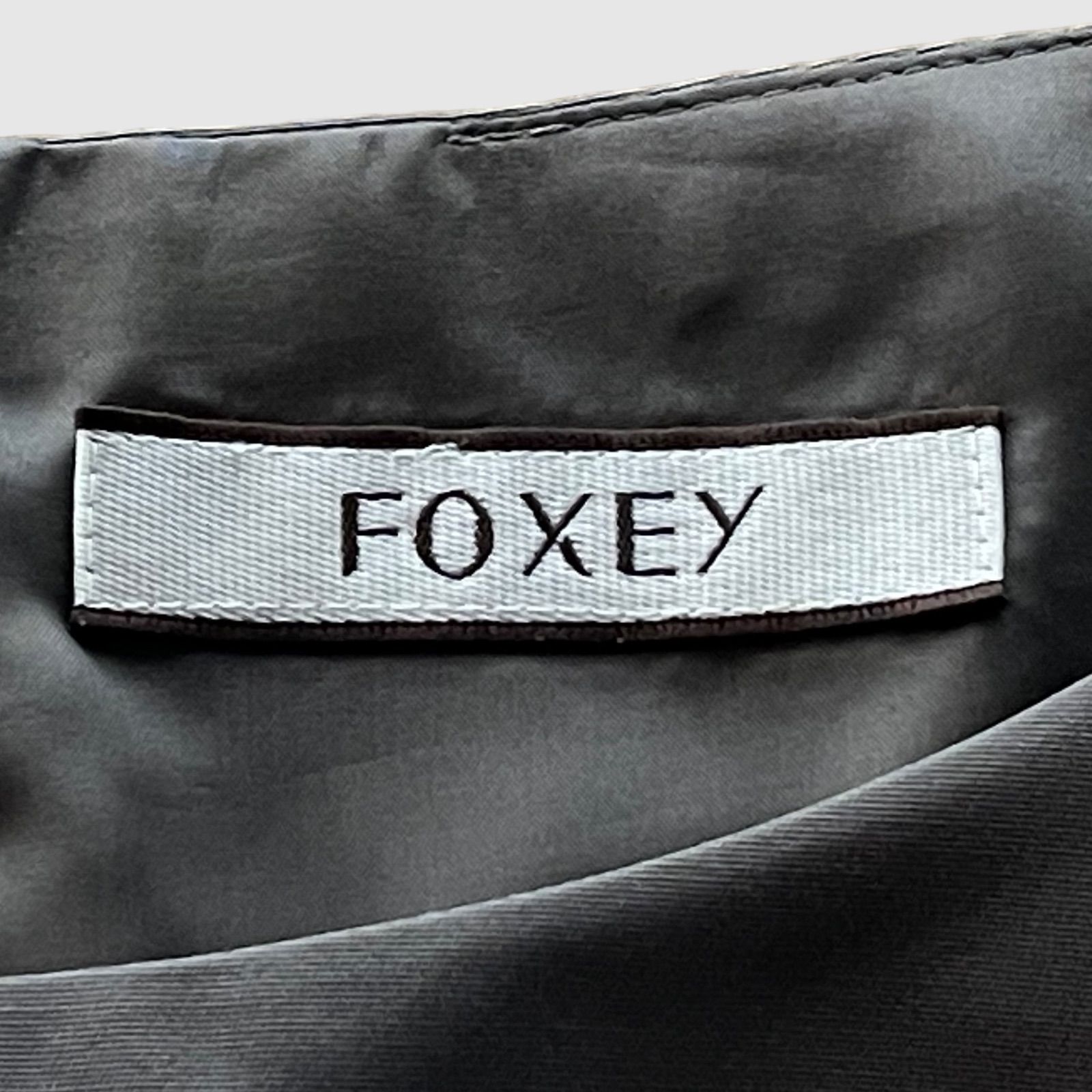 FOXEY フォクシー ワンピース グレージュ シルク Brigitte FOXEY フォクシー ワンピース グレージュ シルク Brigitte