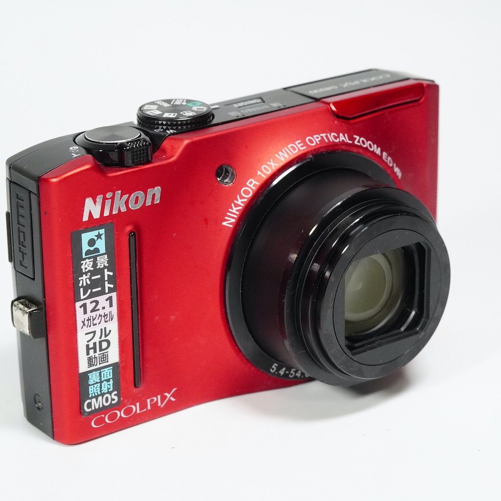 Nikon ニコン COOLPIX S8100 レッド コンデジ 動作OK 1週間保証