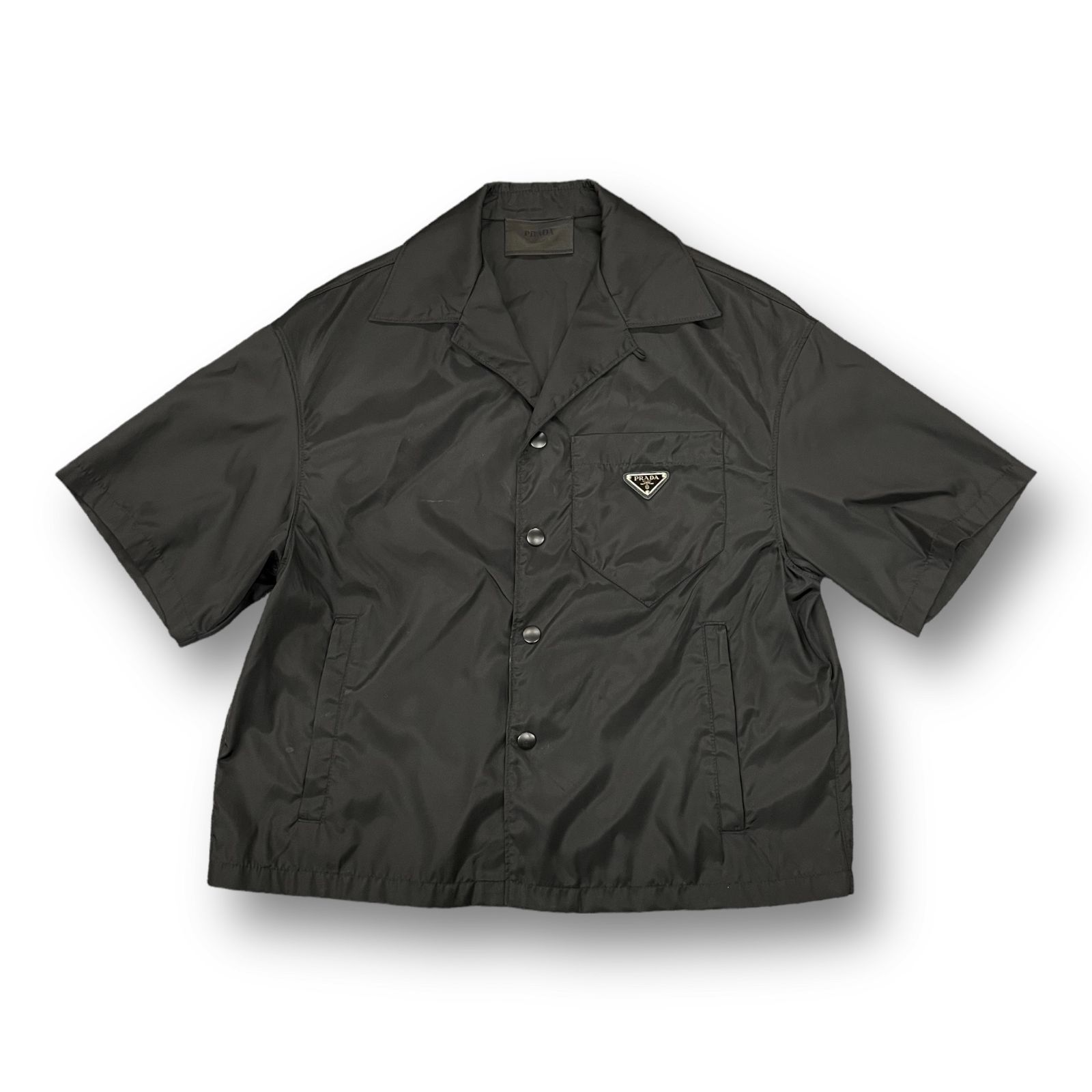 国内正規 PRADA 18AW Nylon Shirt SC449 S182 リナイロン オープン