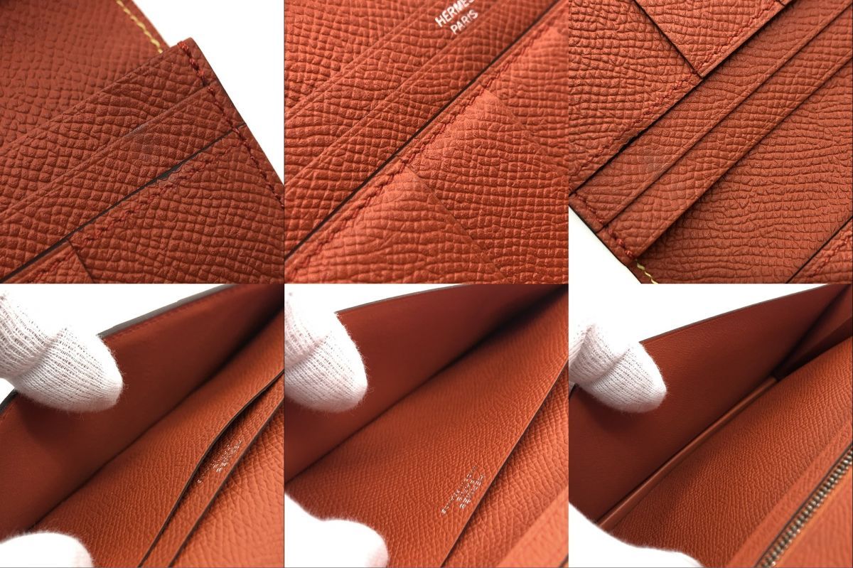 HERMES エルメス ベアンスフレ バイカラー シルバー金具 長財布 ロングウォレット ※中古 【津山店】 - メルカリ