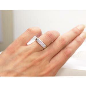 ダイヤ リング D0.50ct パヴェリング プラチナ 指輪 ダイヤモンド 幅広 ダイヤ リング D0.50ct パヴェリング プラチナ 指輪