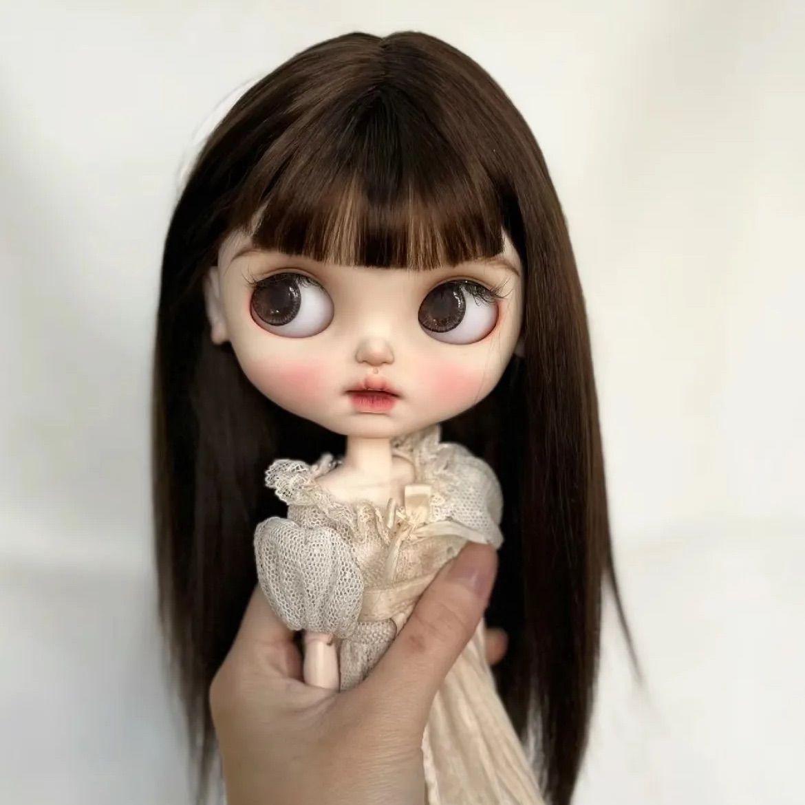ブライス ウィッグ モヘアウィッグ 海外作家 ストレート ロング 茶