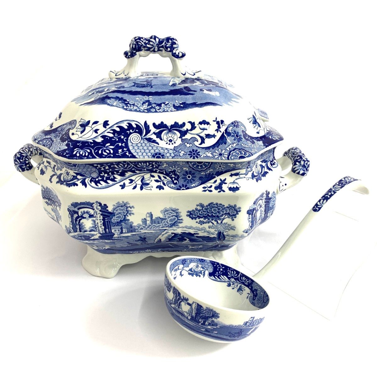 SPODE スポード スープチューリン&レードル ブルーイタリアン ブルー