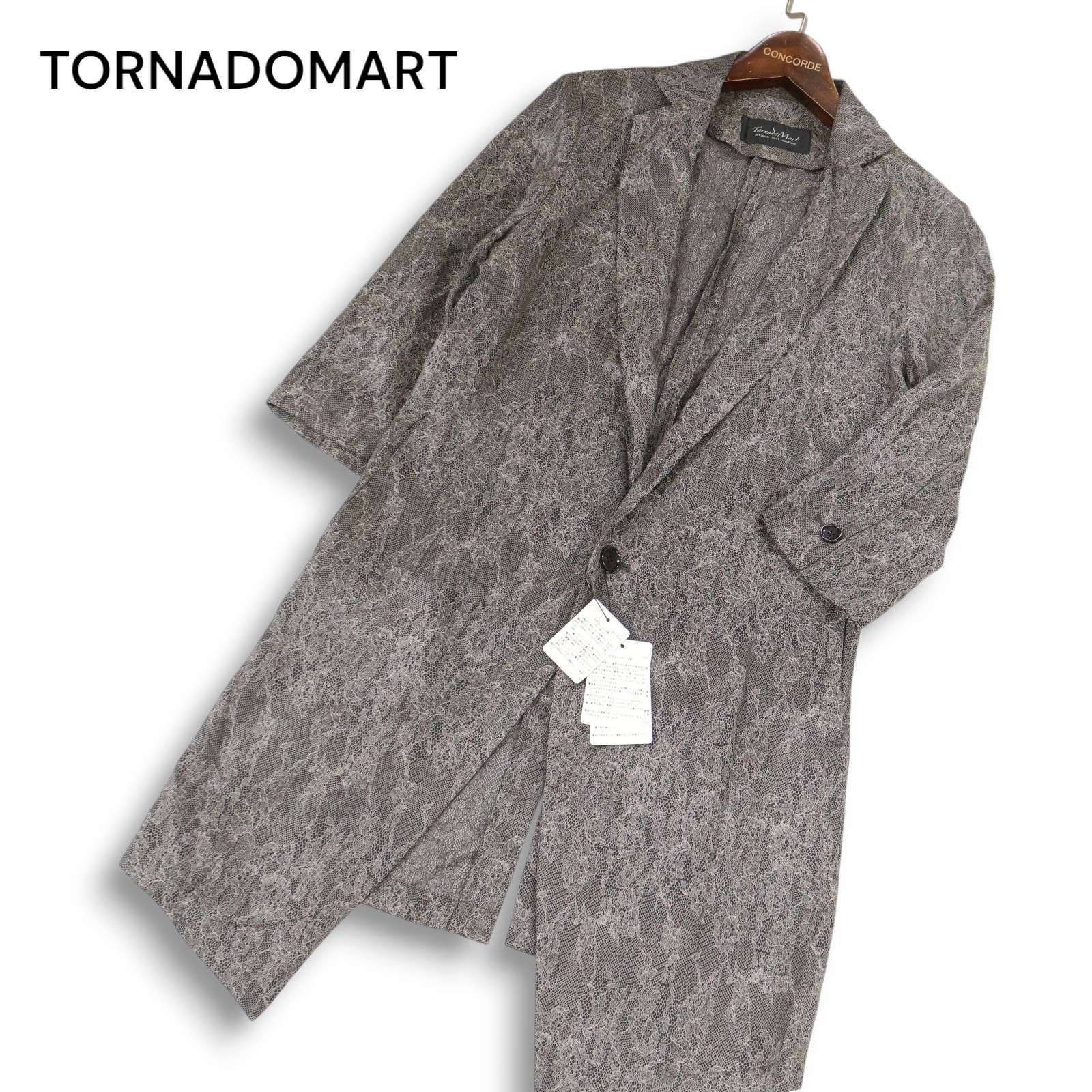 トルネードマート　レース七部袖ジャケット TORNADO MART ジャケット テーラードジャケット MART∴シルキー