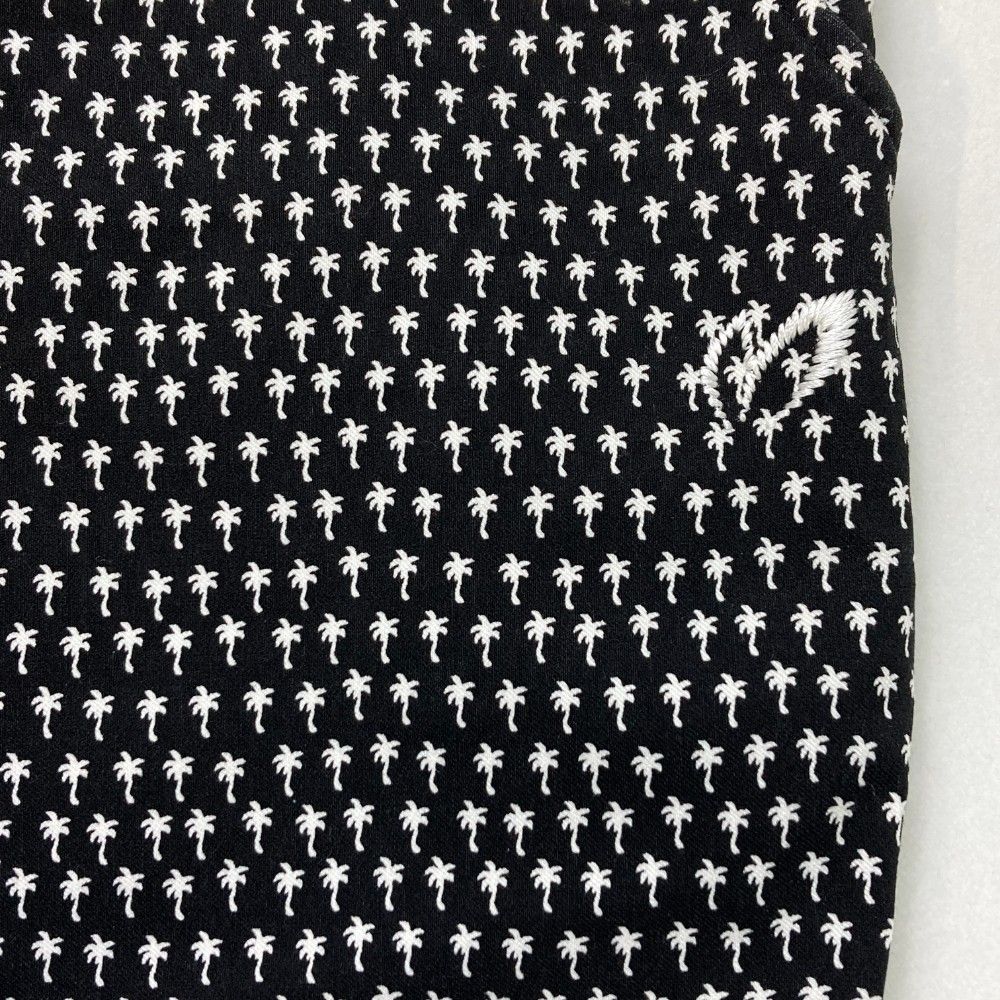 サイズ：0 MASTER BUNNY EDITION マスターバニーエディション  ストレッチパンツ ヤシの木 総柄 ブラック系 [240101414439] ゴルフウェア レディース ストスト MASTER BUNNY EDITION マスターバニーエディション ストレッチ