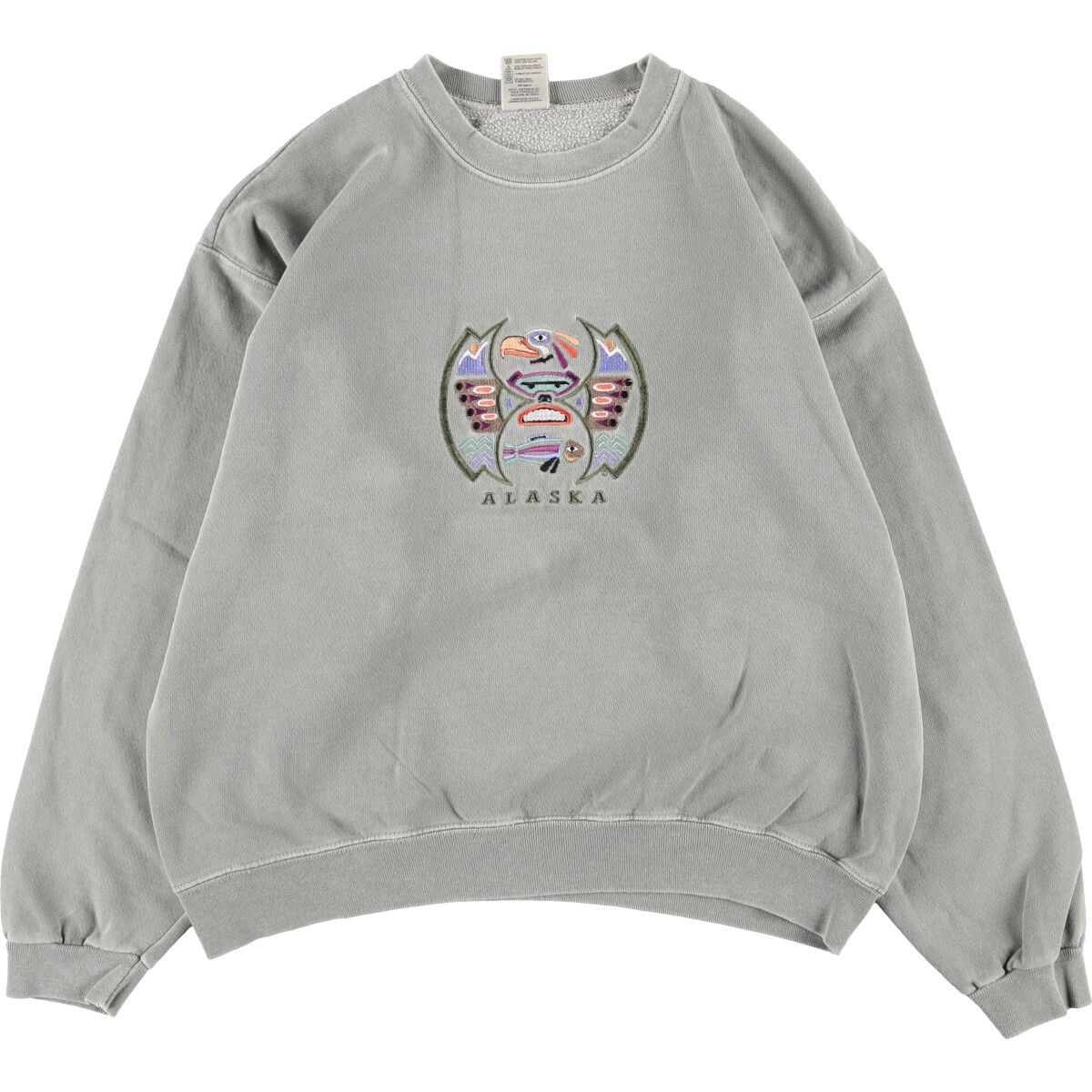 古着 COTTON DELUXE 刺繍 スウェットシャツ トレーナー メンズL/eaa326499