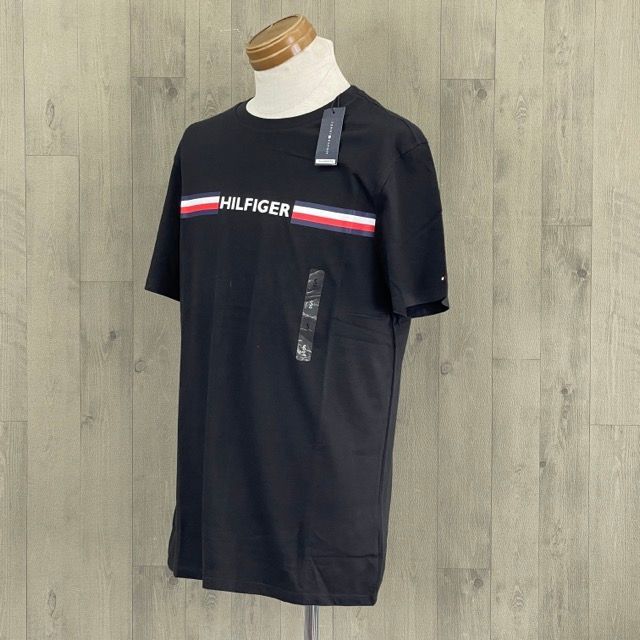 新品タグ付き TOMY HILFIGER トミーヒルフィガー Tシャツ ブラック S