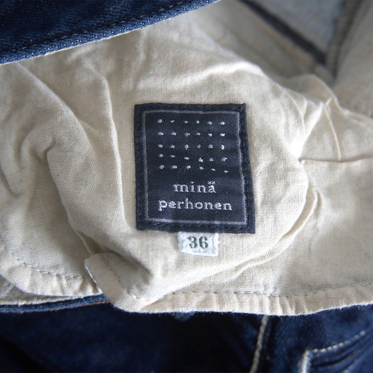 美品】mina perhonen【always ロールアップデニムパンツ】36 ミナ  
