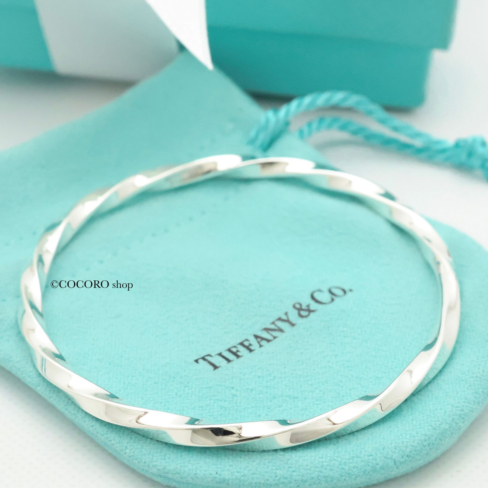 ティファニー TIFFANY-Co. ナイフエッジ ツイスト バングル ブレスレット AG925