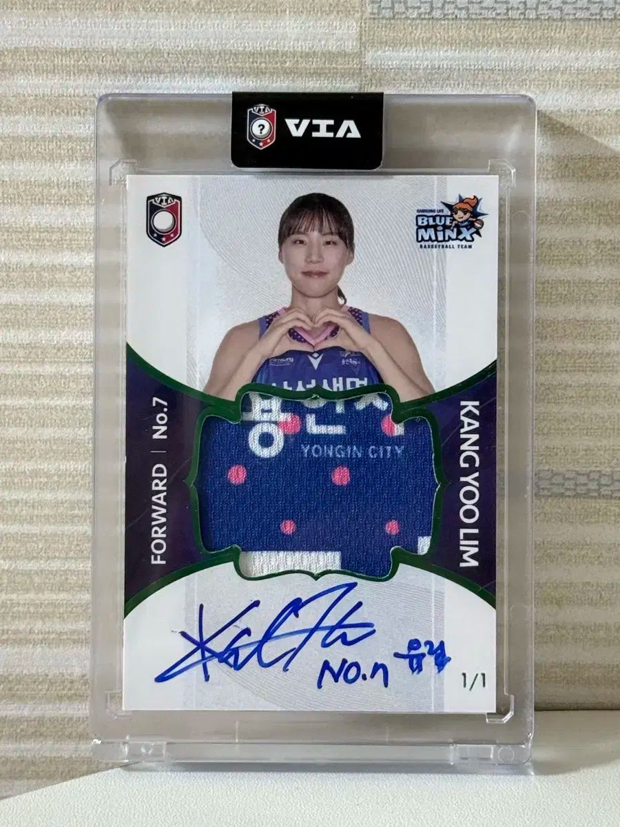 WKBL カン ユリム 1 マフィ 女子バスケットボールカード サムスンライフ