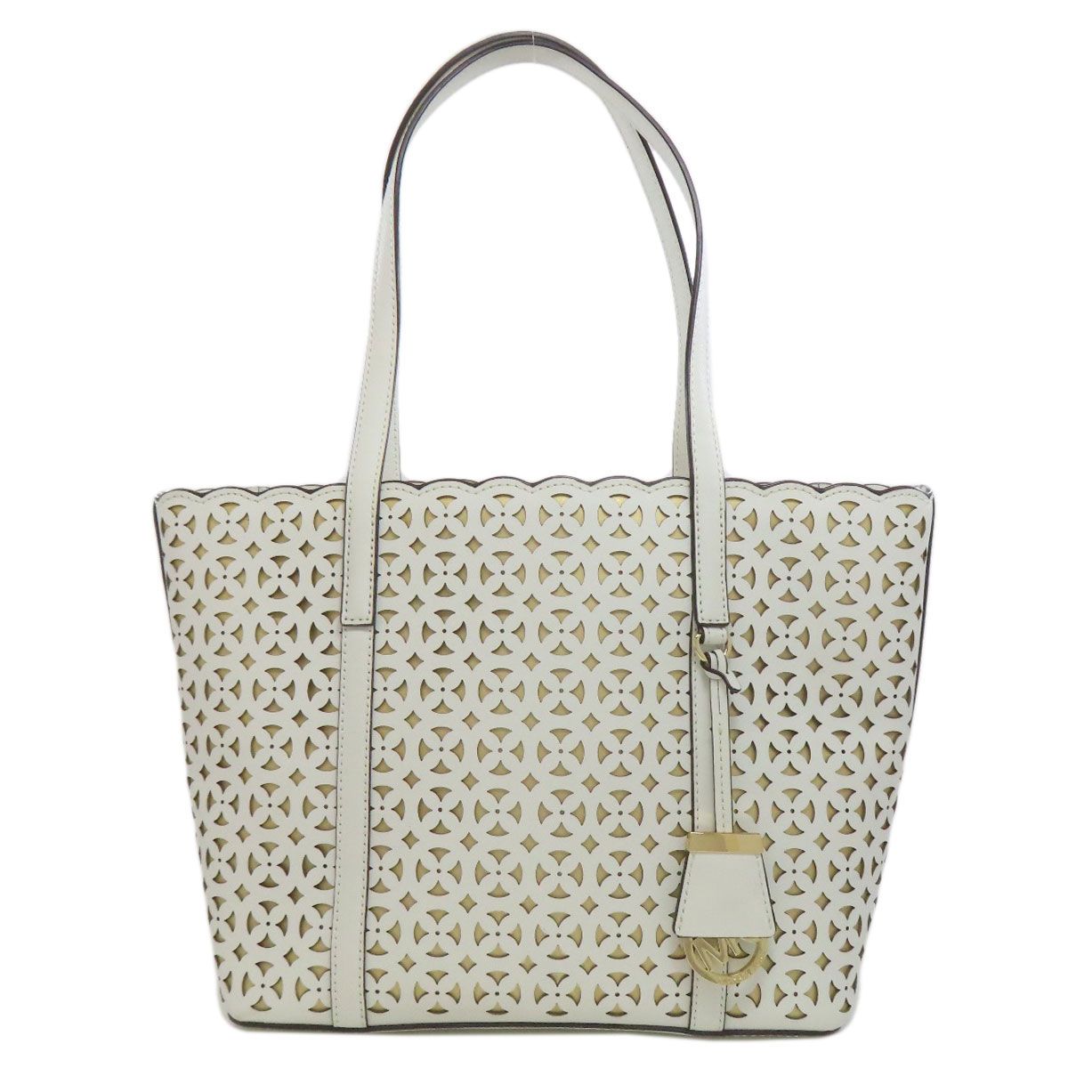 MICHAEL MICHAEL KORS マイケルマイケルコース フラワーモチーフ パンチング トートバッグ PVC レディース