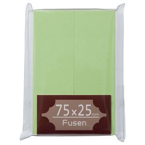 まとめ TANOSEE ふせん 75×25mm うぐいす 1パック 2冊 ×30セット