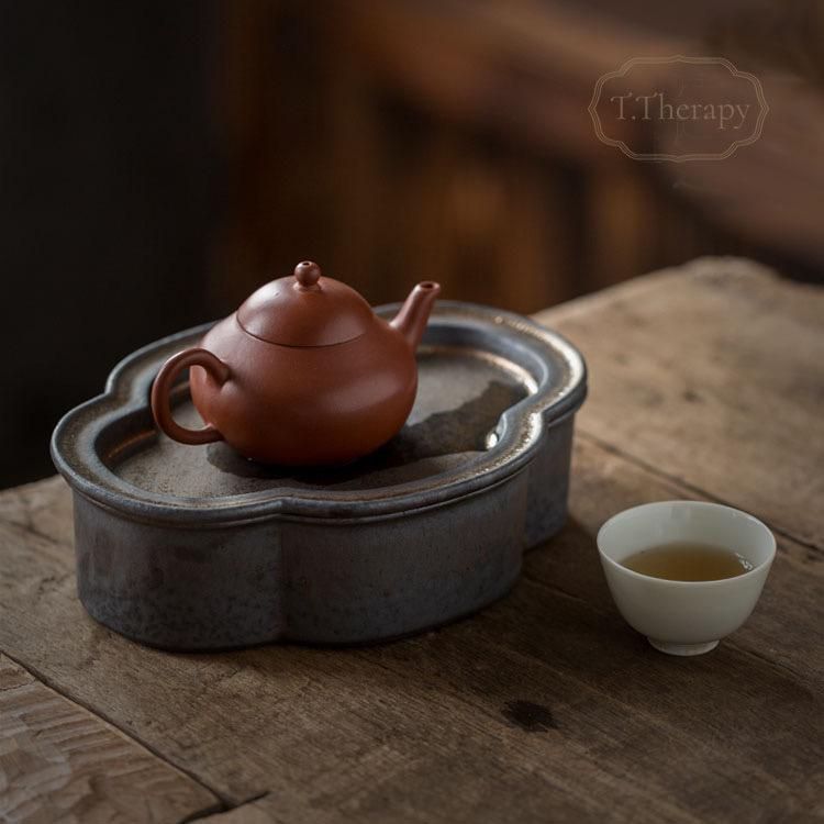 大人気・新品】陶器 中国茶 台湾茶 泡茶 茶承 茶盤 潮州工夫茶 ちゃ