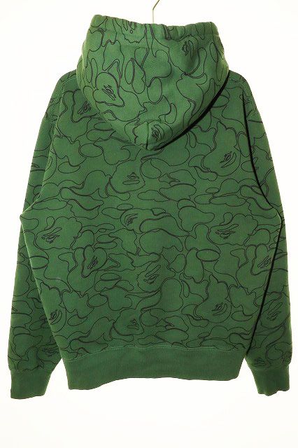 アベイシングエイプ A BATHING APE MILITARY HOODIE GREEN L アベイシングエイプ A BATHING APE MILITARY HOODIE GREEN L