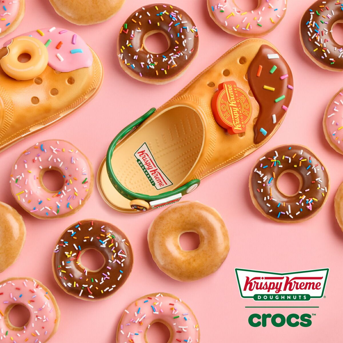 新品crocsクロックスクリスピークリームドーナツ25センチ クラシッククロッグ 新品crocsクロックスクリスピークリームドーナツ25センチ