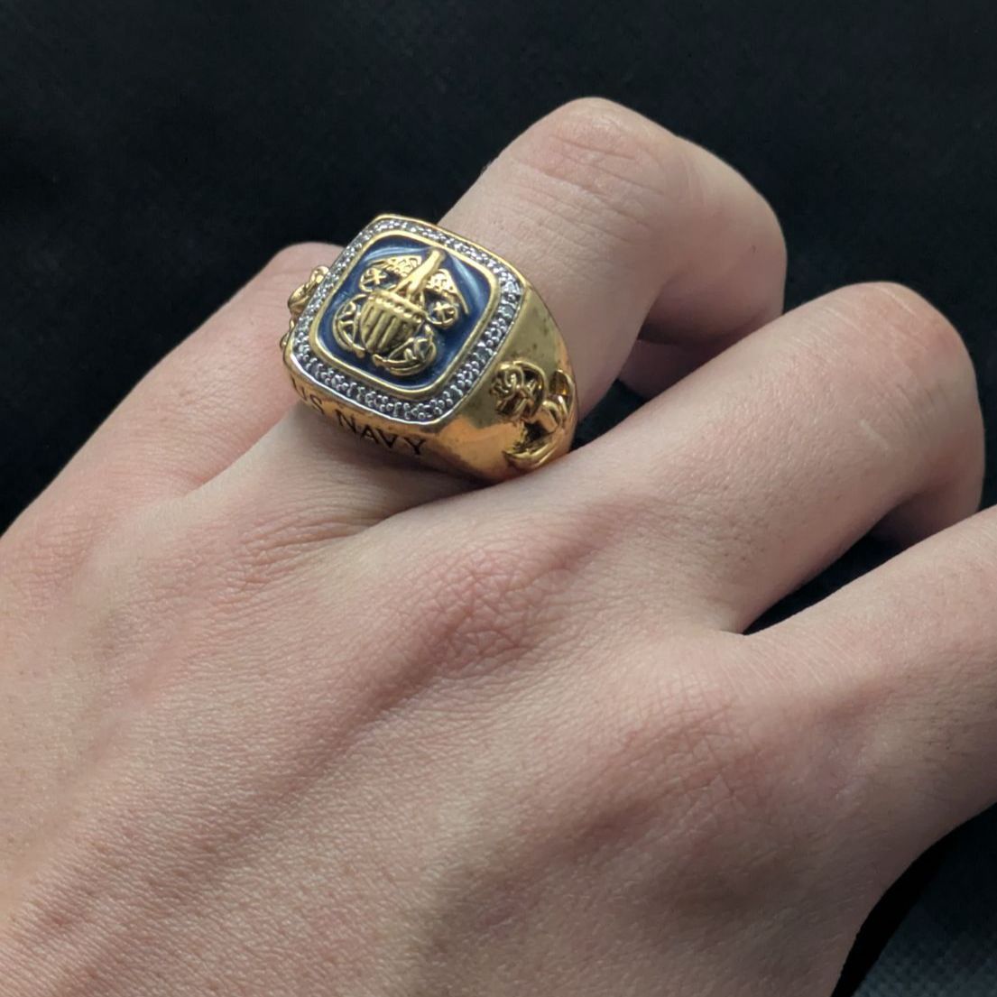 ダンベリーミント US NAVY 米海軍 退役軍人リング 14Kゴールド