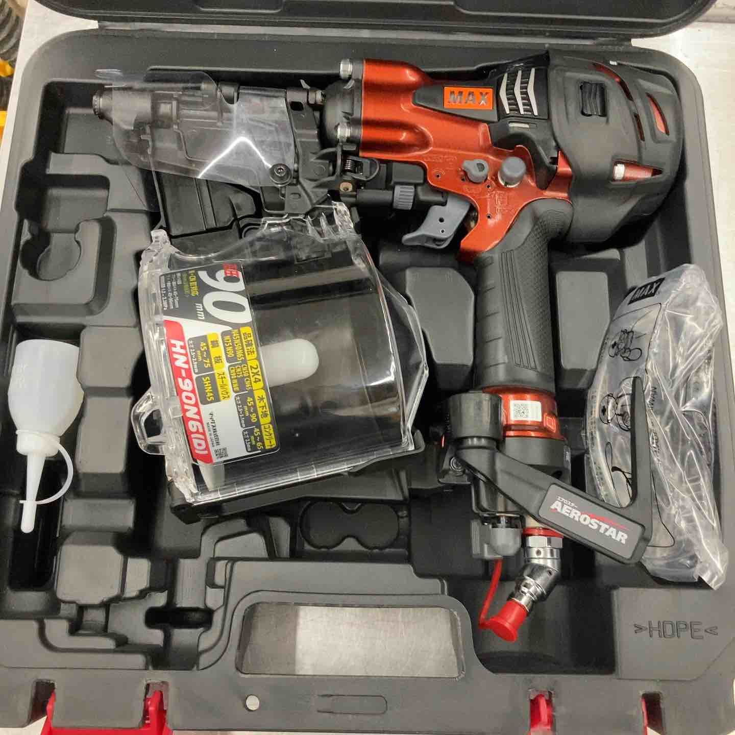 マックス MAX 高圧エア釘打ち機 HN-90N6 D -R 所沢店