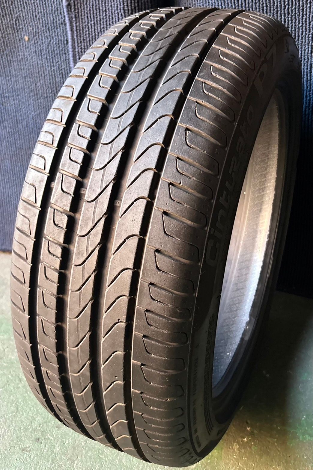 製造 溝9分山 PIRELLI CintuRato P7 1本 225 45R18 ランフラット 側面傷あり ASP3278