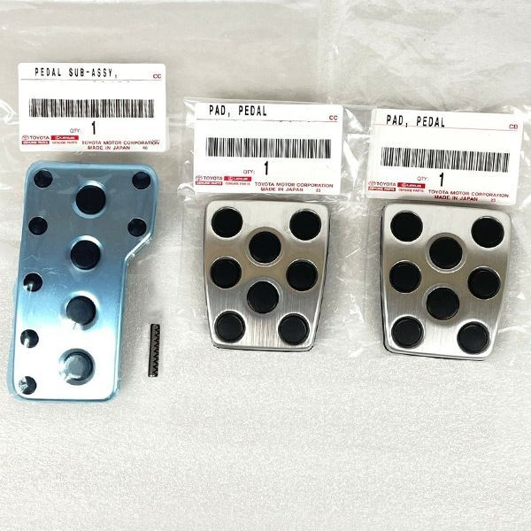 SW20.21　MR2　純正アルミペダル 3点　MT用　MR-S / セリカにも 新品】SW20.21 MR2 トヨタ 純正 アルミ ペダル 3点 セット MT用