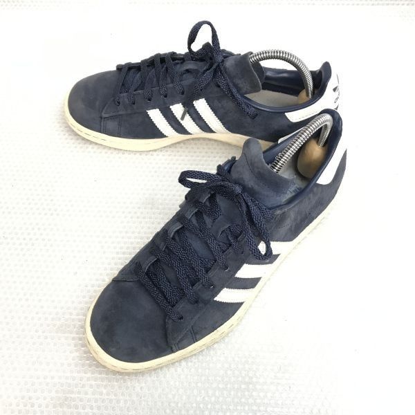 潜在力のある adidas CAMPUS CP 80s JAPAN PACK VINTAGE スエードレザースニーカー US6 24.0 ネイビー x 白 S82740 日本 Shoes trainers◆bB-143