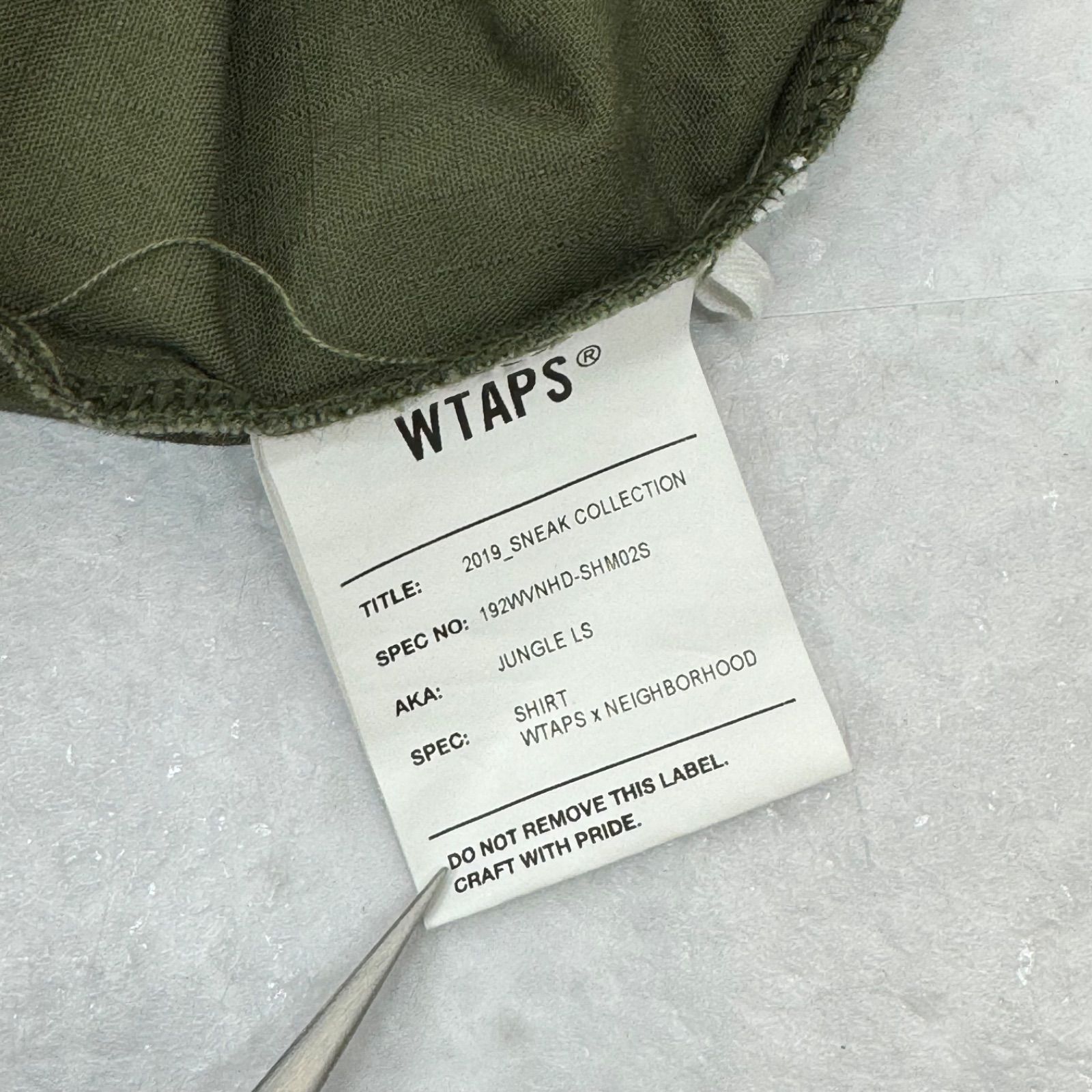 ㊿)WTAPS ダブルタップス NEIGHBORHOOD ネイバーフッド 19AW Jungle L 