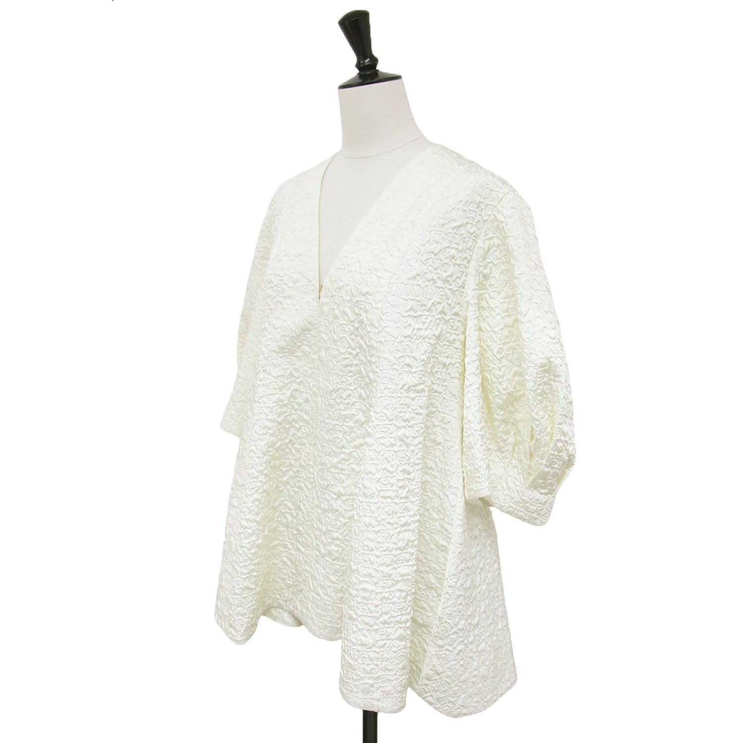 美品】CADUNE カデュネ ブラウス オフホワイト 白 サイズ:38(M