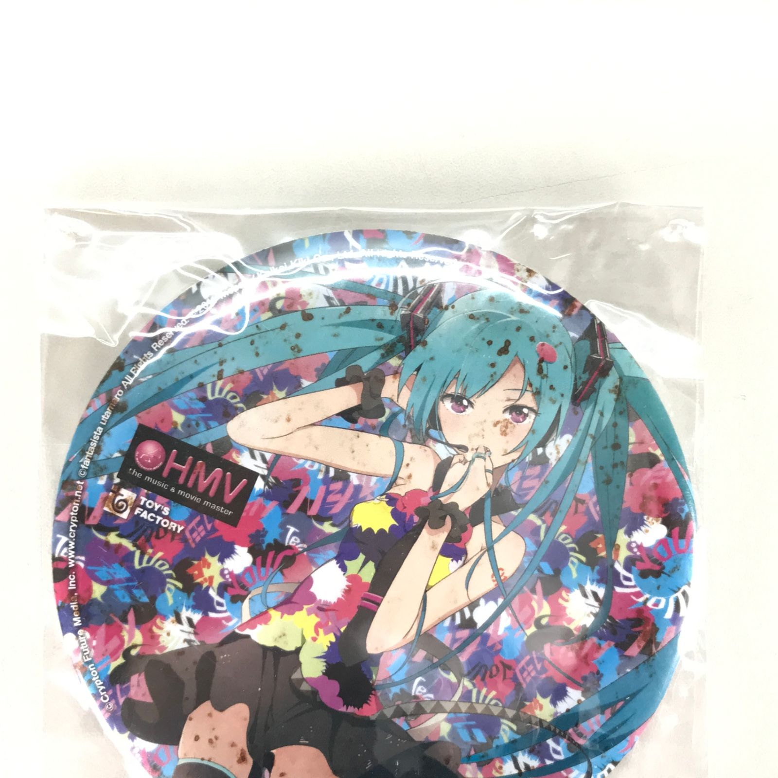 □初音ミク Tell Your World 缶バッジ HMV限定 非売品 劣化あり