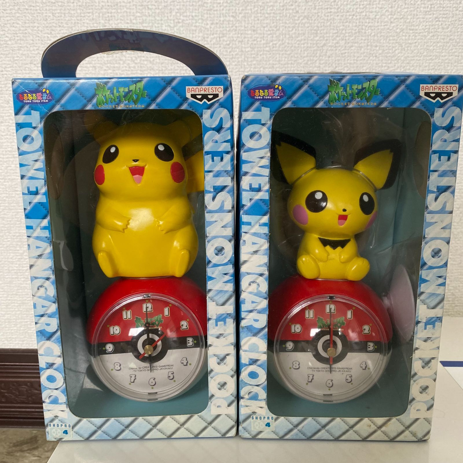 ポケットモンスター タオルハンガークロック2種（ピカチュウ・ピチュー 
