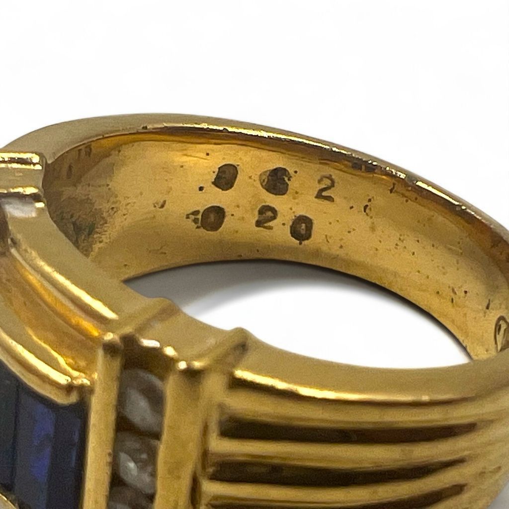 18金.*シンプル♢リング☆* Vintage Gold Plated Retro Ring レトロ リング 指輪 11号