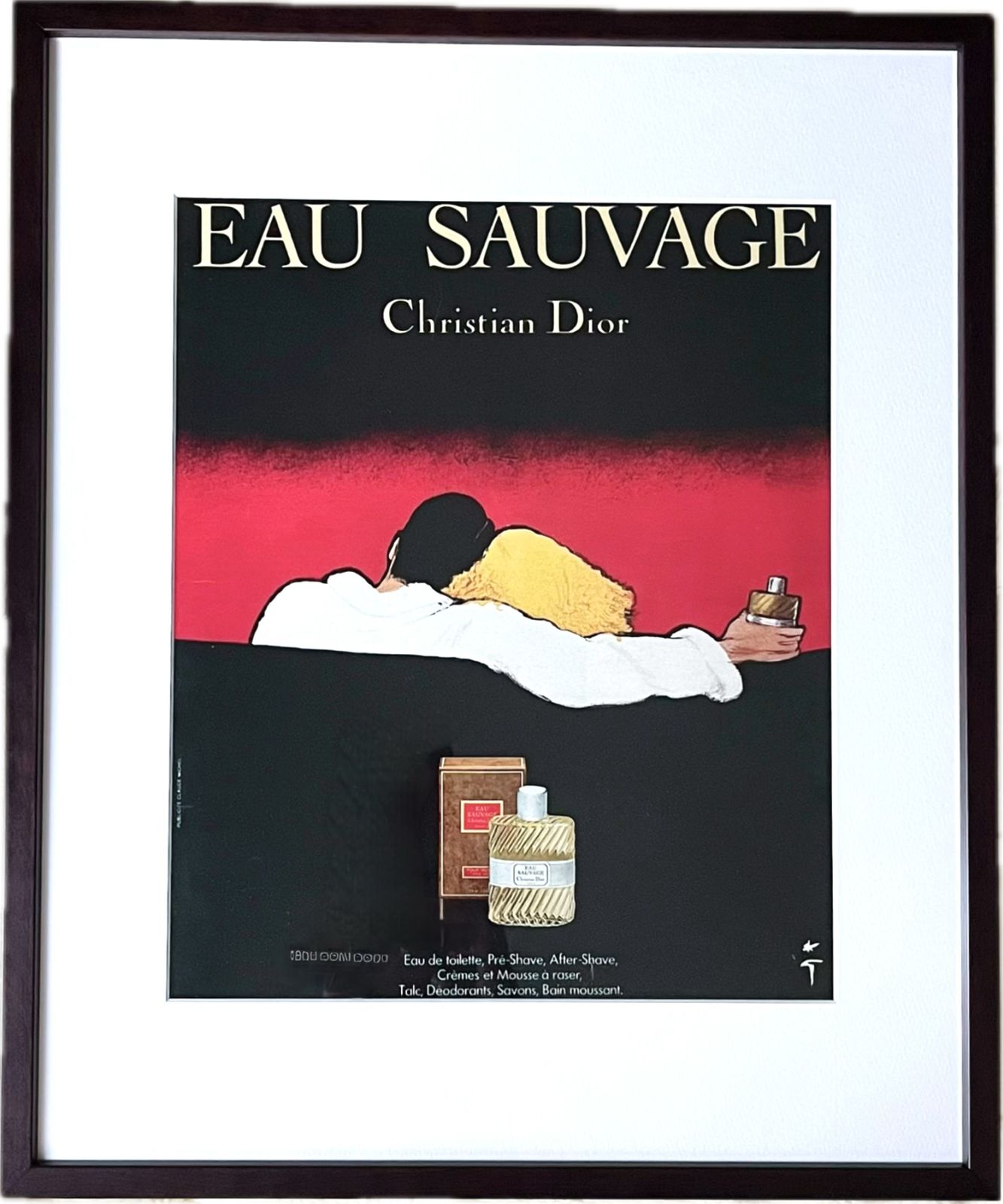 1980's ルネグリュオ ヴィンテージポスター(Christian Dior) 1980 広告＞ Christian Dior クリスチャン・ディオール Rene
