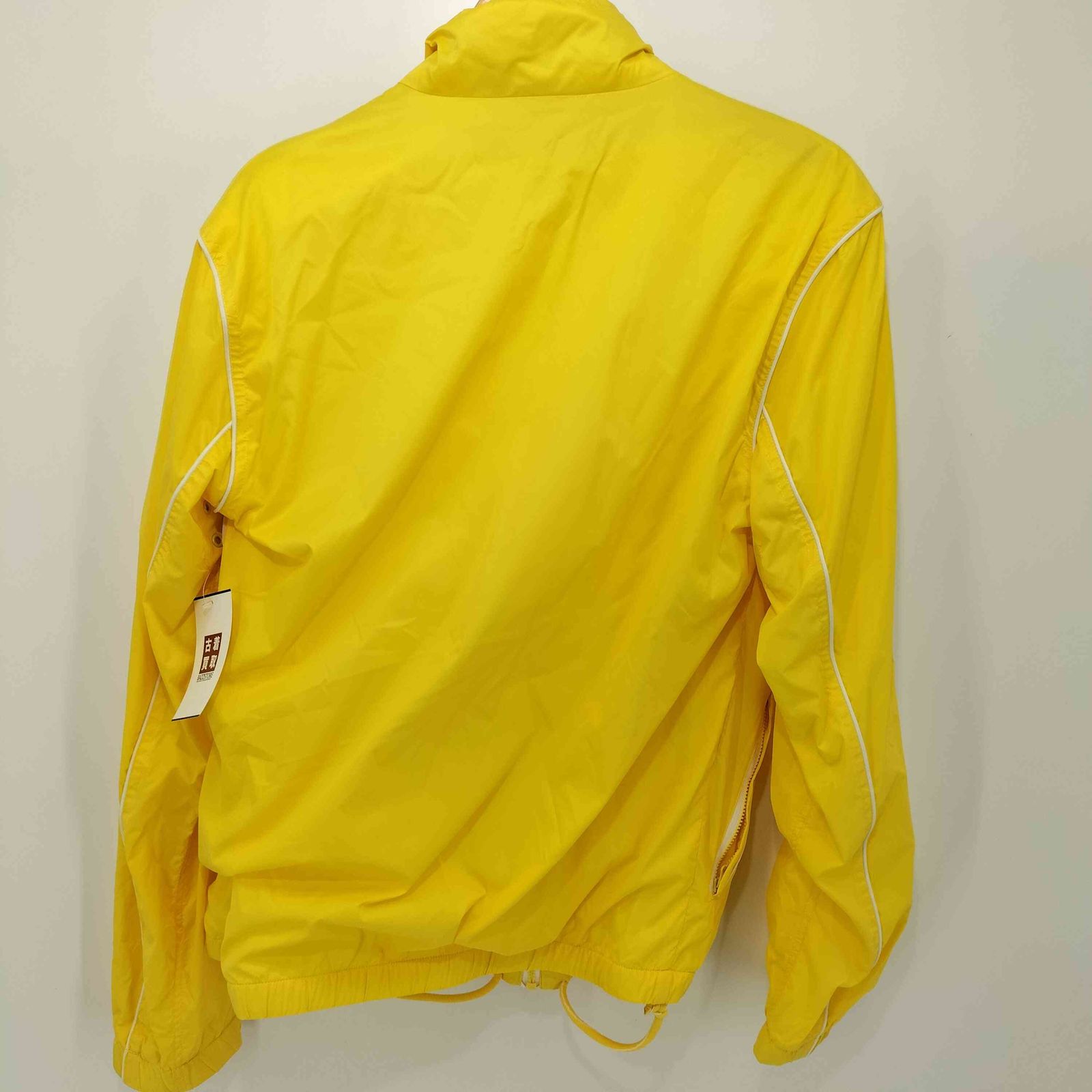 PUMA ジップアップジャケット ブラウン/イエロー Brown and yellow puma zip up track jacket. Size | Depop