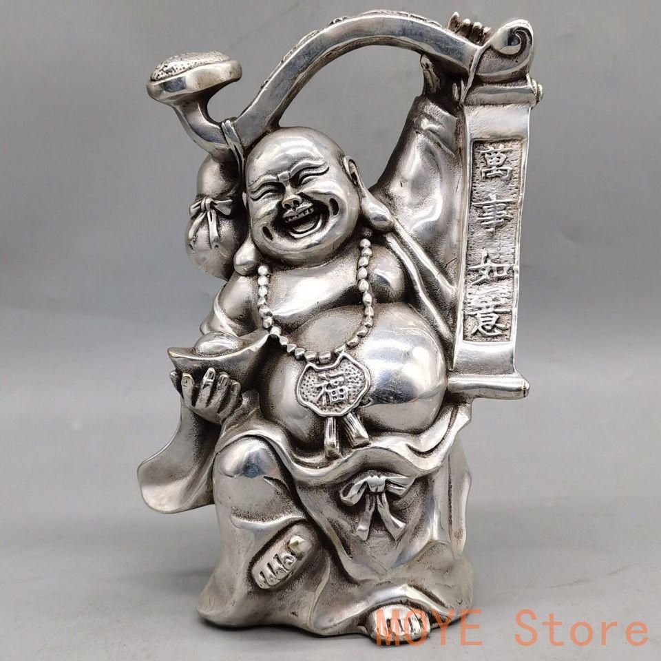 如意布袋仏 弥勒仏 装飾品 工芸品 美術品 置物zw0829 仏教美術 仏像