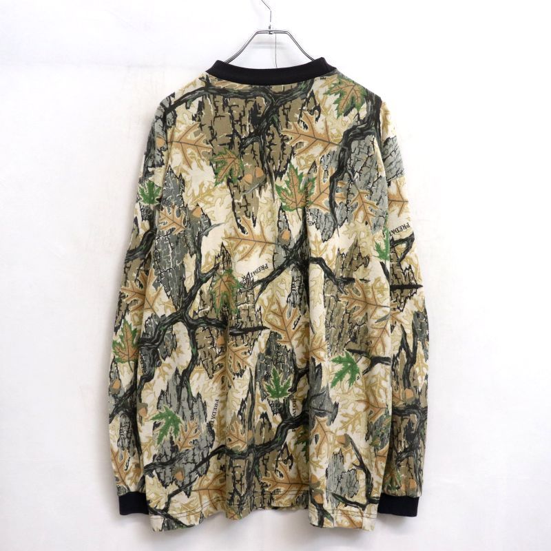 90s PREDATOR CAMOUFLAGE プレデターカモ 長袖Ｔシャツ メンズ 表記XLサイズ
