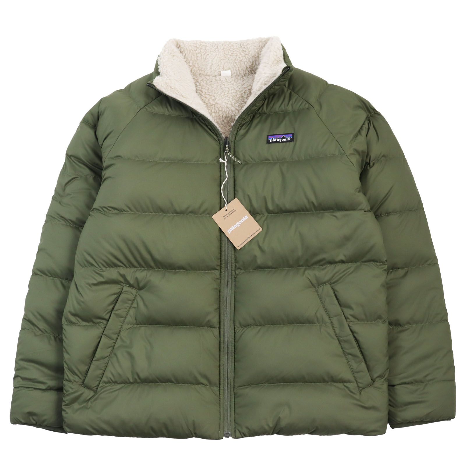 未使用品○patagonia パタゴニア 23AW 20670 REVERSIBLE SILENT DOWN JACKET リバーシブル フリース  ダウンジャケット カーキ オフホワイト M 正規品 メンズ - メルカリ