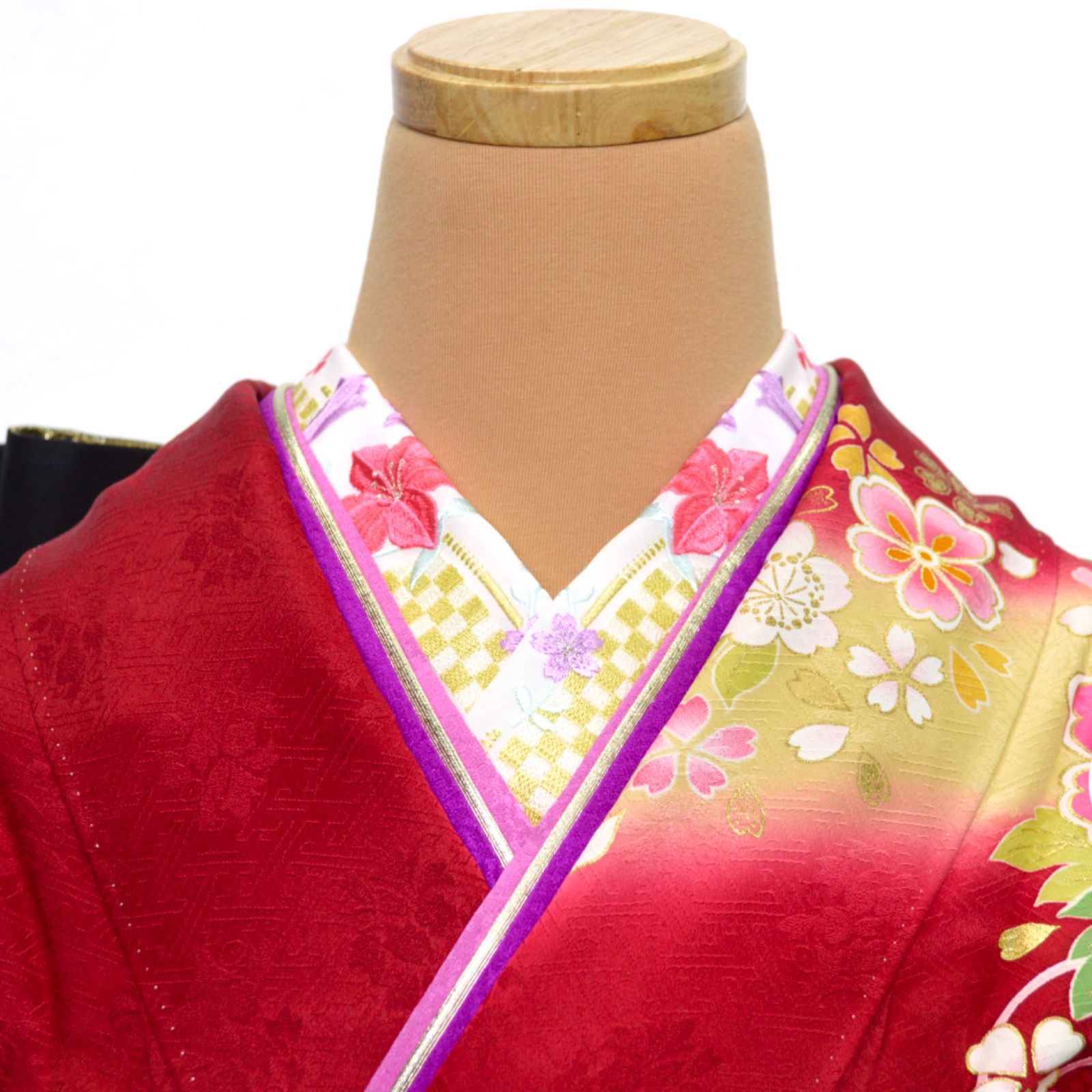 振袖フルセット S〜Lサイズ 正絹 成人式 金彩 振袖セット 美品