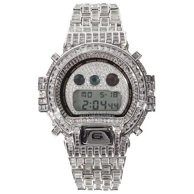 CASIO カシオ G-SHOCK カスタムDW-6900 腕時計 CZダイヤ 宅配 49.0