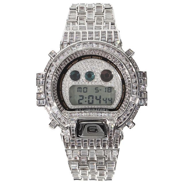 G-SHOCK フルカスタム Gショック DW6900 バケットCZダイヤベゼル 