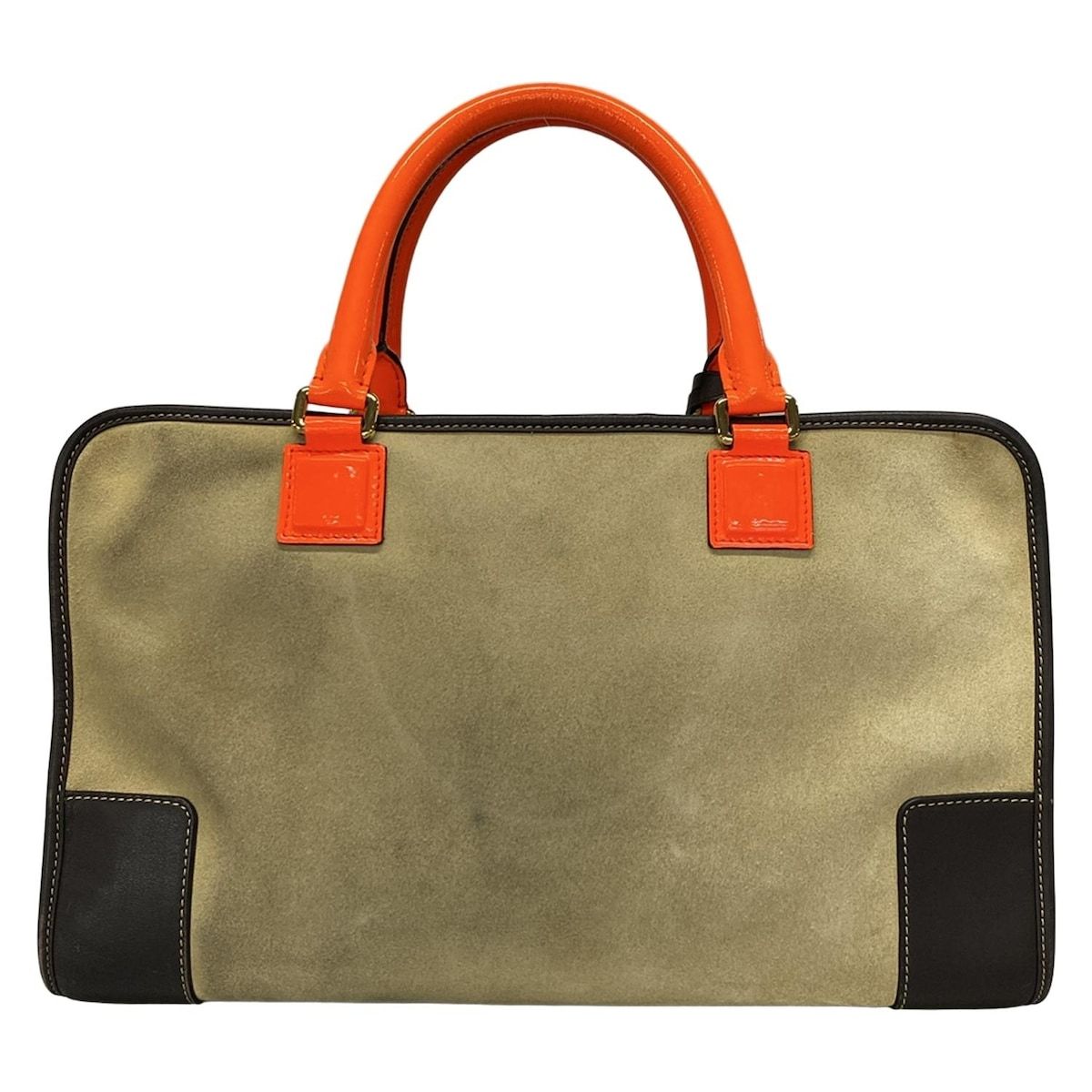 LOEWE(ロエベ) ハンドバッグ アマソナ36/オロ ベージュ×ダーク LOEWE(ロエベ) ハンドバッグ アマソナ36/オロ ベージュ×ダーク