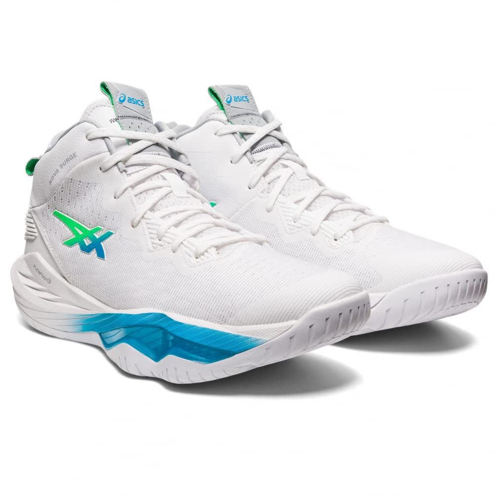 アシックス バスケットボールシューズ NOVA SURGE 2 メンズ 102 ホワイト|アイランドブルー 27.0 cm 2E 102 ホワイト|アイランドブルー 27.0 cm 2E