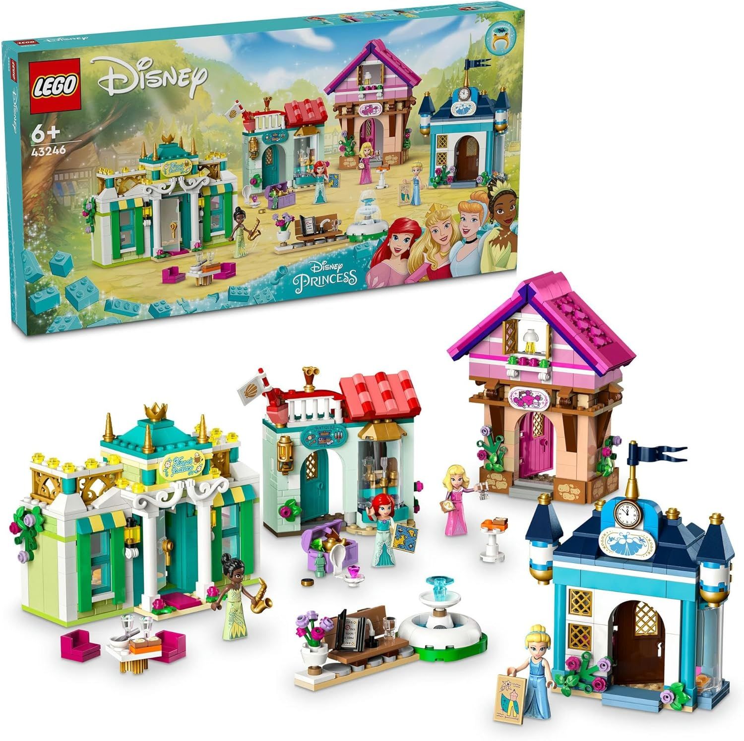 レゴ(LEGO) ディズニープリンセス ディズニープリンセスの町の冒険 おもちゃ 玩具 誕生日 プレゼント ブロック 知育 女の子 男の子 子供 6歳 7歳 8歳 9歳 ごっこ遊び おままごと ディズニー グ