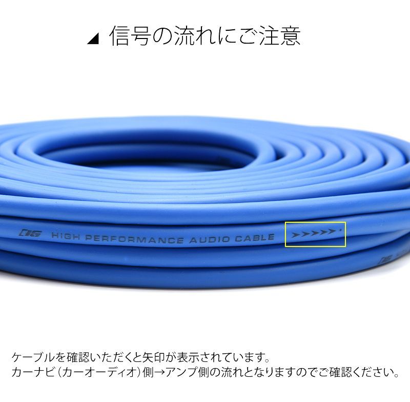 カーオーディオ rcaケーブル オーディオ RCAケーブル オーディオ 5m