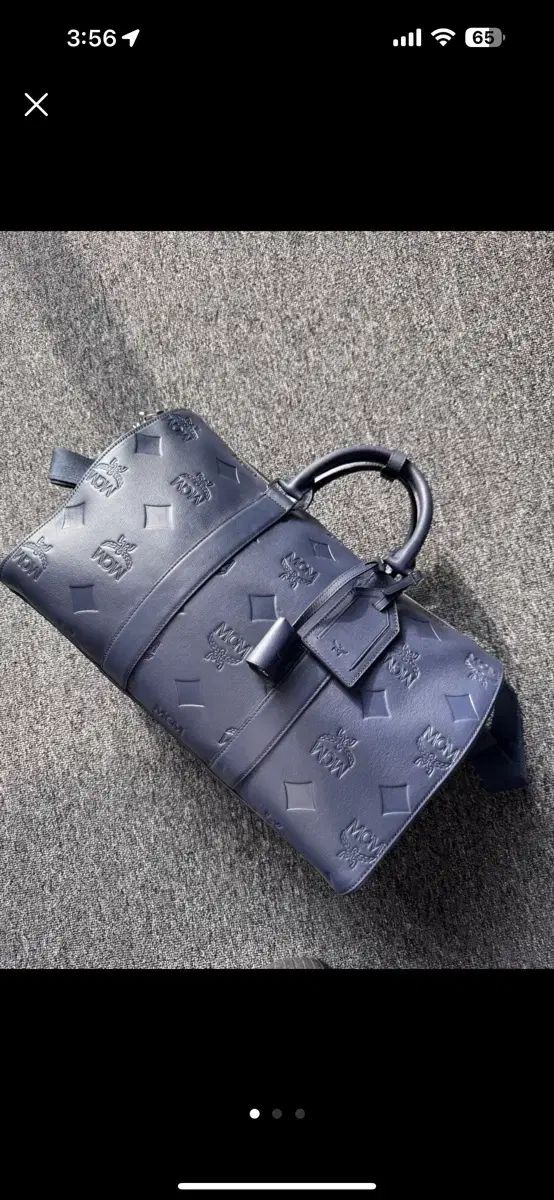 Mcm ボストンバッグ ネイビー