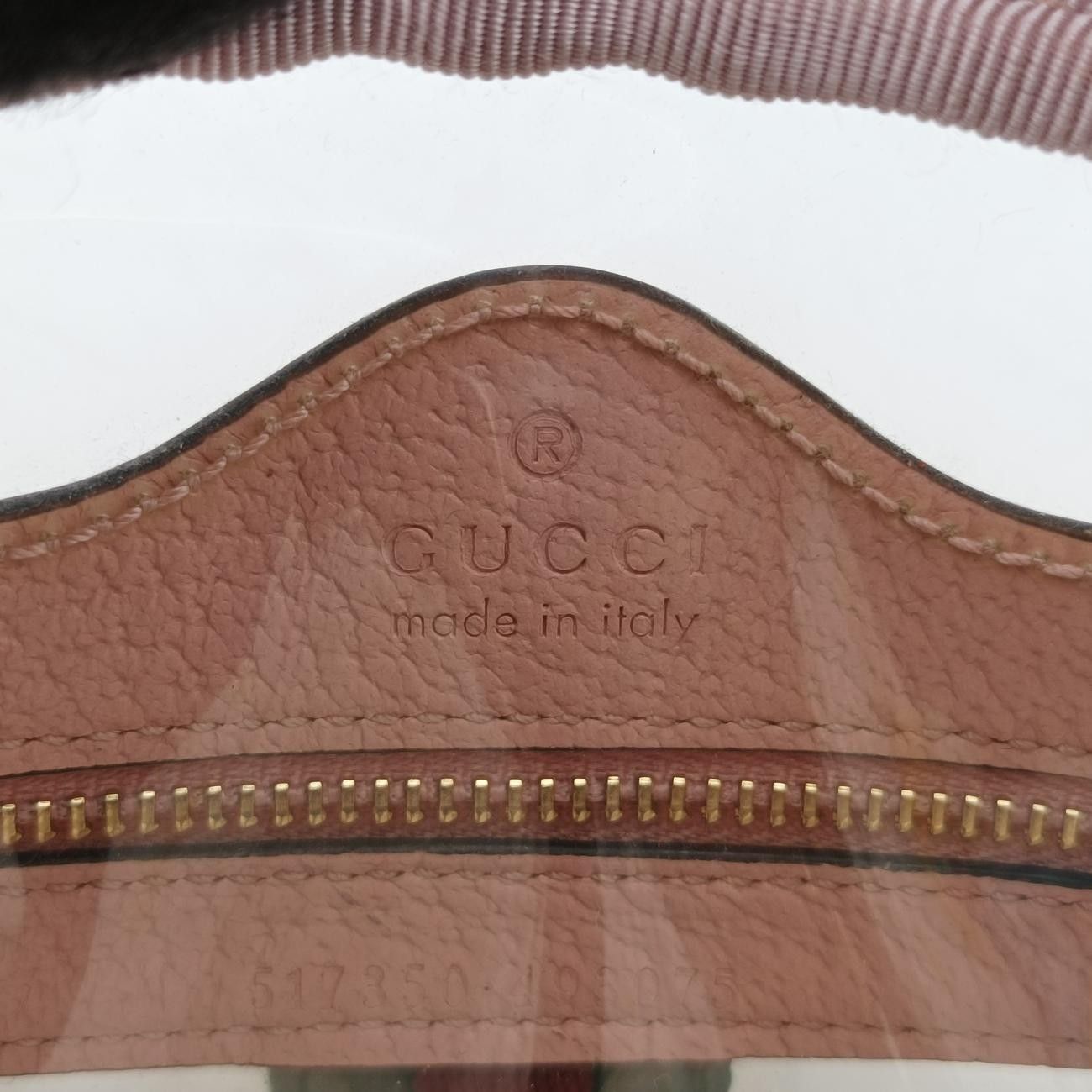 グッチGucciオフィディアピンク×マルチカラーPVC×レザー517350