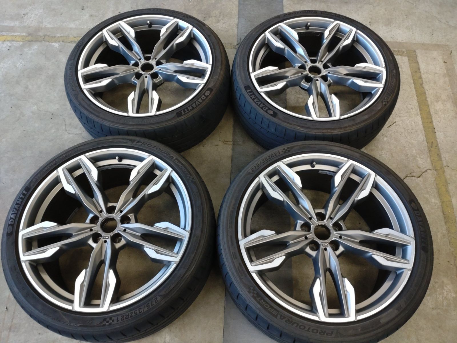 BMW X3 | X4 G01 | G02 純正 ダブルスポーク 21インチ 8.5J 30|9.5J 43 112-5H ガンメタ ＆DAVANTI 245|40R21 275|35R21 4本