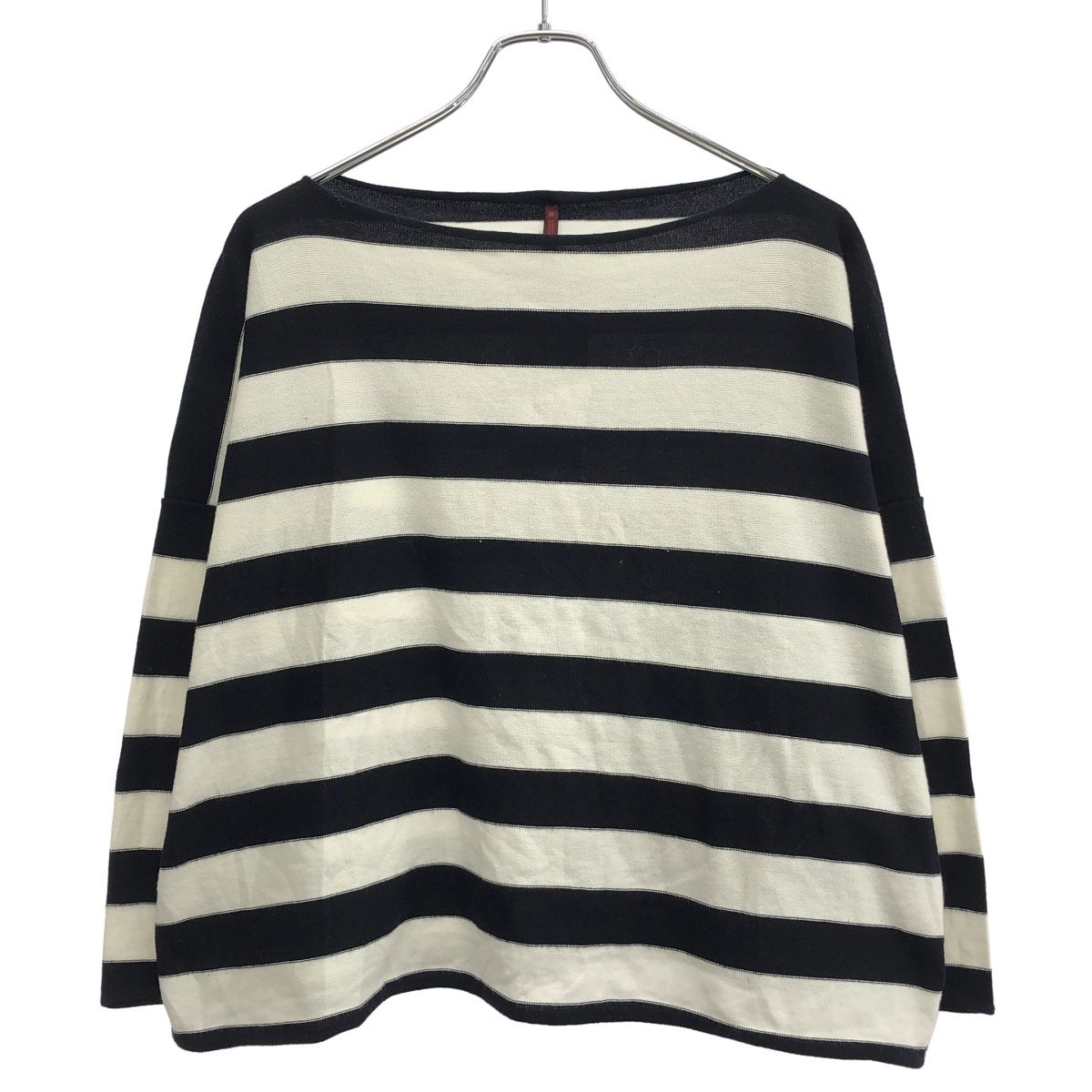 DANIELA GREGIS ダニエラ グレジス 16SS ボートネックボーダーニットセーター ブラック×ホワイト