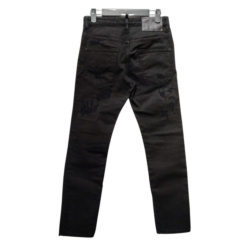 DSQUARED2 ディースクエアード 22SS S74LB1123 Skater Jean ダメージ リペア加工 デニムパンツ ブラック サイズ42  正規品 / 33828 - メルカリ