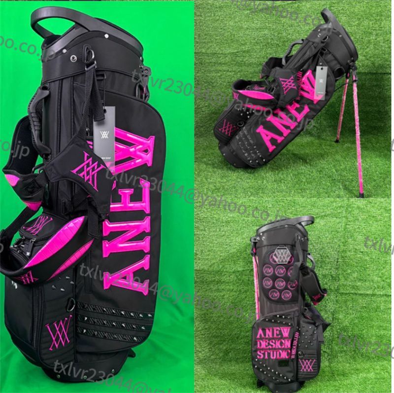 【新品未使用】キャディバッグ　ANEW 2025，格安 A NEW GOLF アニューゴルフ キャディバッグ 支柱型ゴルフ