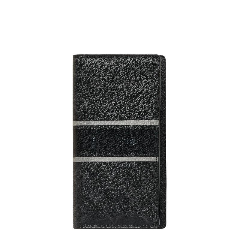 ルイ ヴィトン モノグラム エクリプス ポルトフォイユ ブラザ 藤原ヒロシ fragment design 長財布 M64438 PVC メンズ LOUIS VUITTON 【1-0121478】