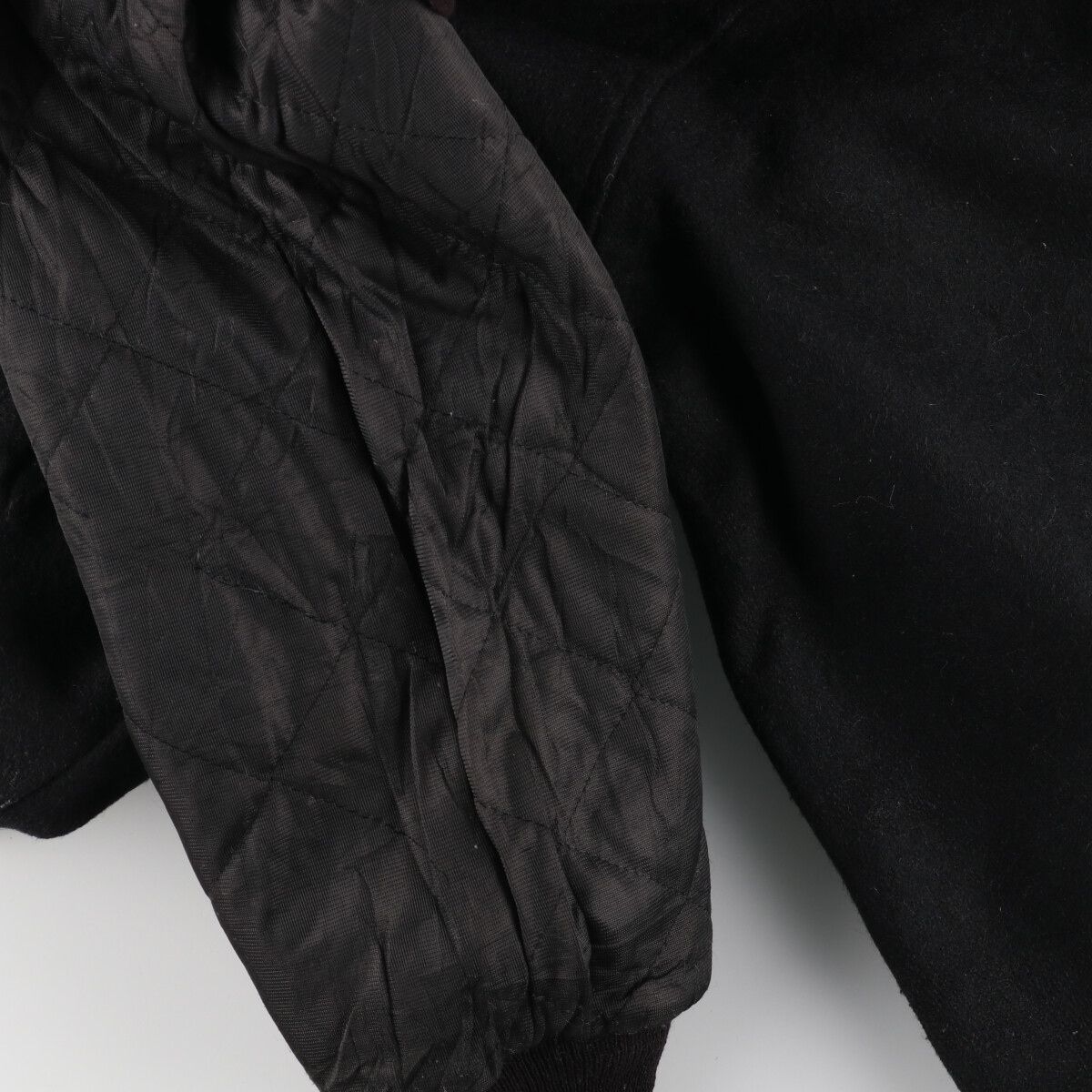 古着 オールブラックカラー 90年代 AUBURN SPORTSWEAR ウール 